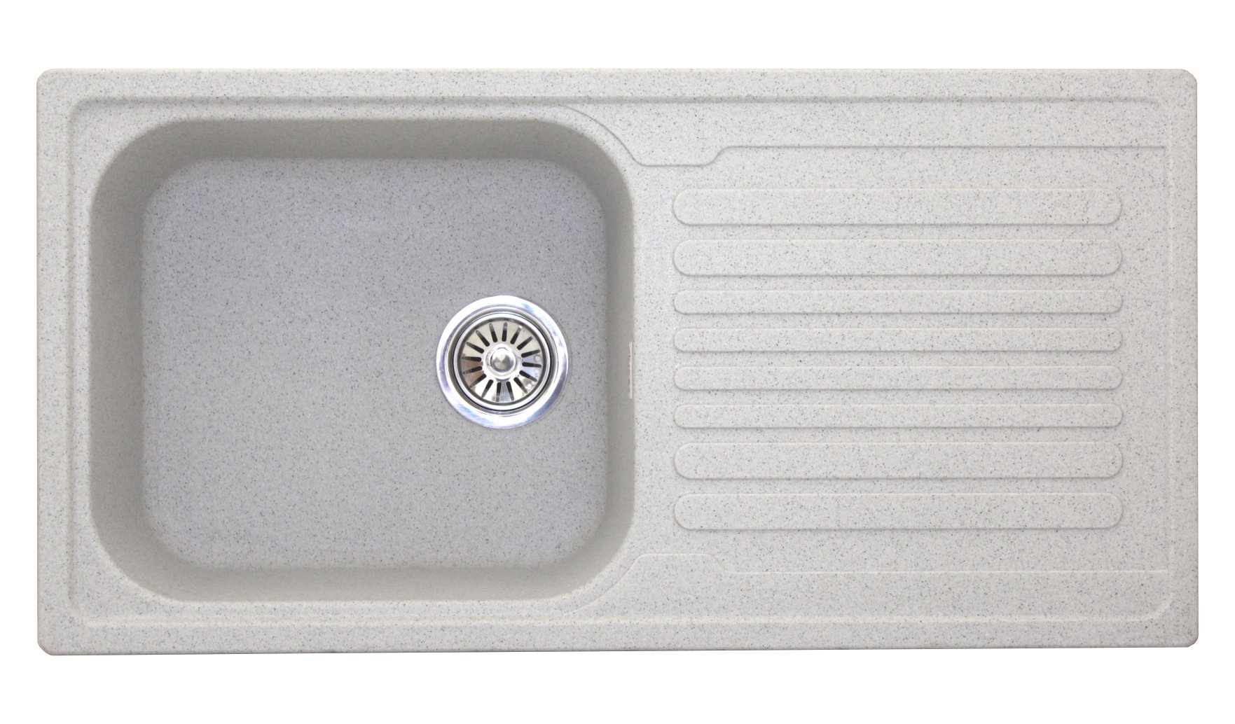 Buy ZINZER Granite Single Bowl Matt Finish Drainboard Sink for Kitchen