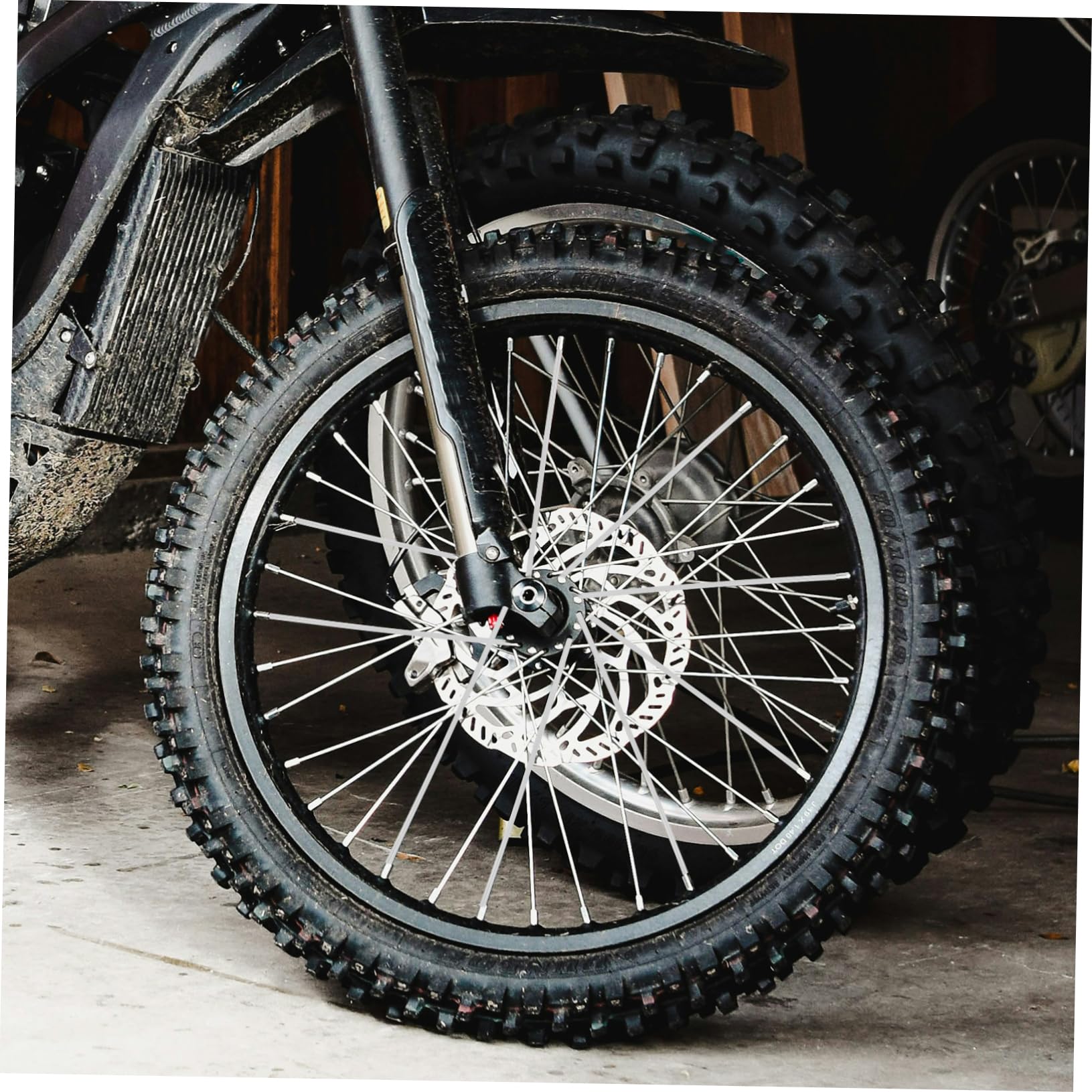 Happyyami Motorcycle Spoke Skin Covers 72 Pack Rim Protector for Decorative Bike Spoke Wraps Plastic for Cross-country Bikes