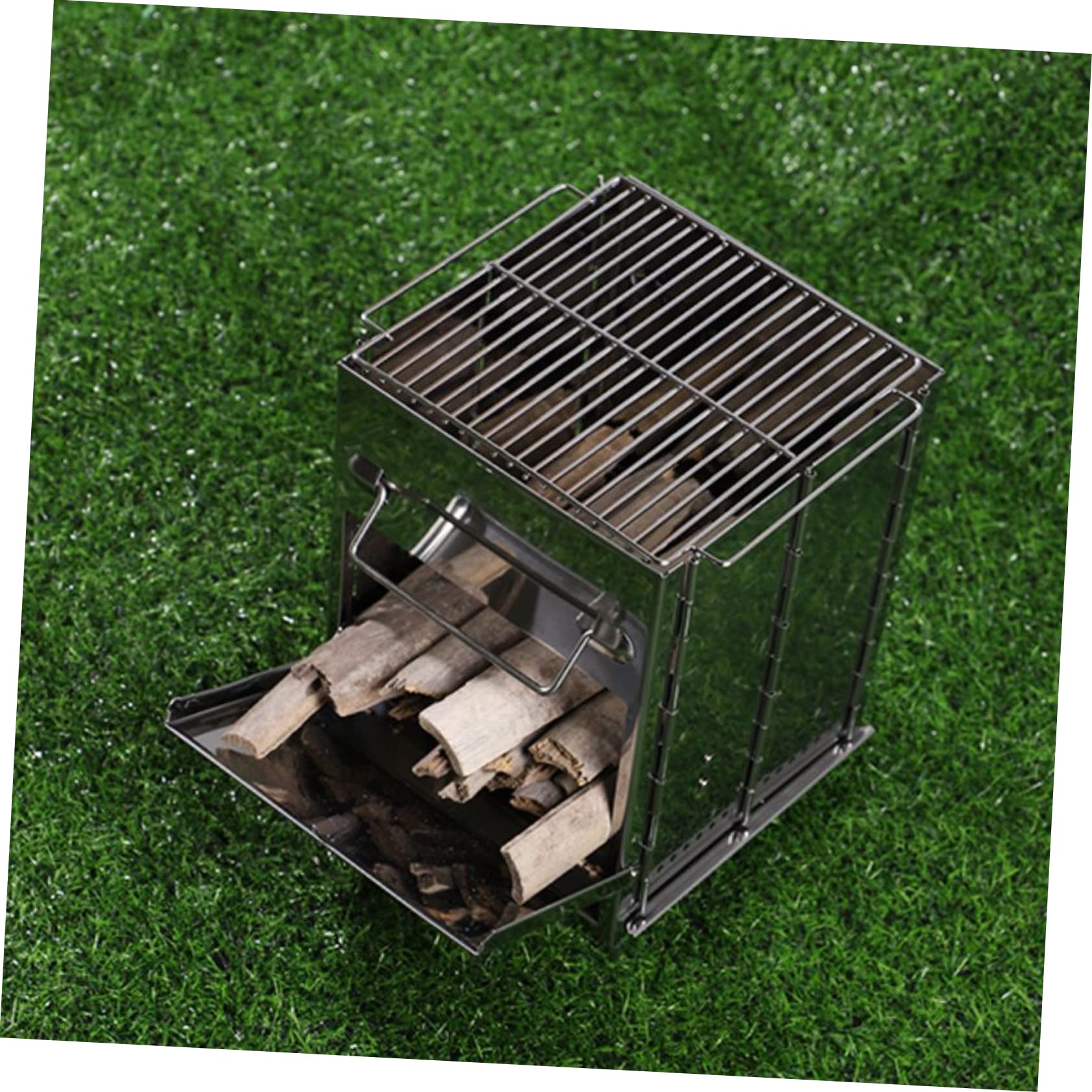 Przenośny Grill Ogrodowy Ze Stali Nierdzewnej – Składany Ruszt Do Grillowania Na Kempingu