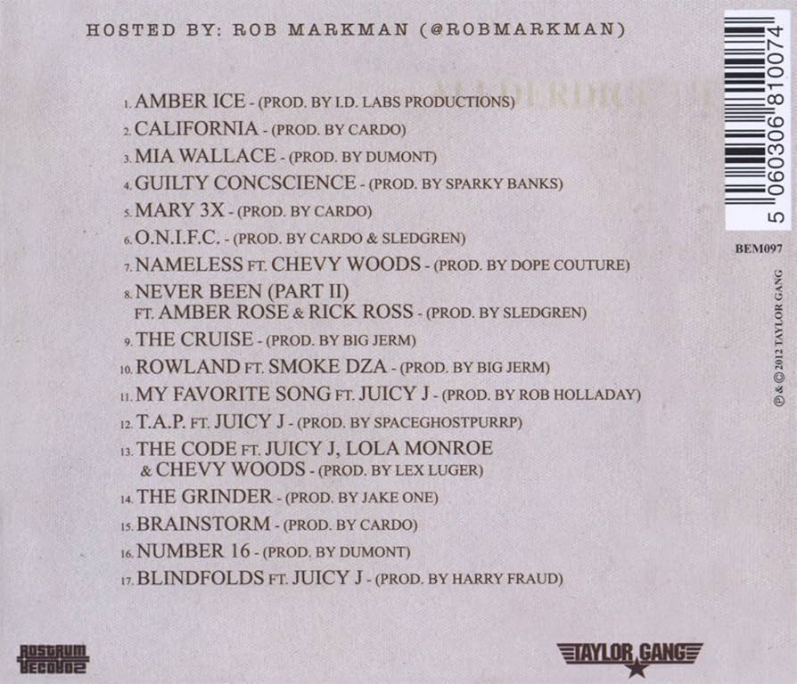 Wiz Khalifa Taylor Allderdice EP レコード Wiz Khalifa Taylor Allderdice EP レコード