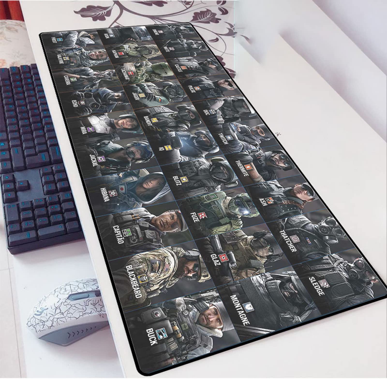 Amazon.co.jp：マウスパッドレインボーシックスシージ75X30Cmスーパー 