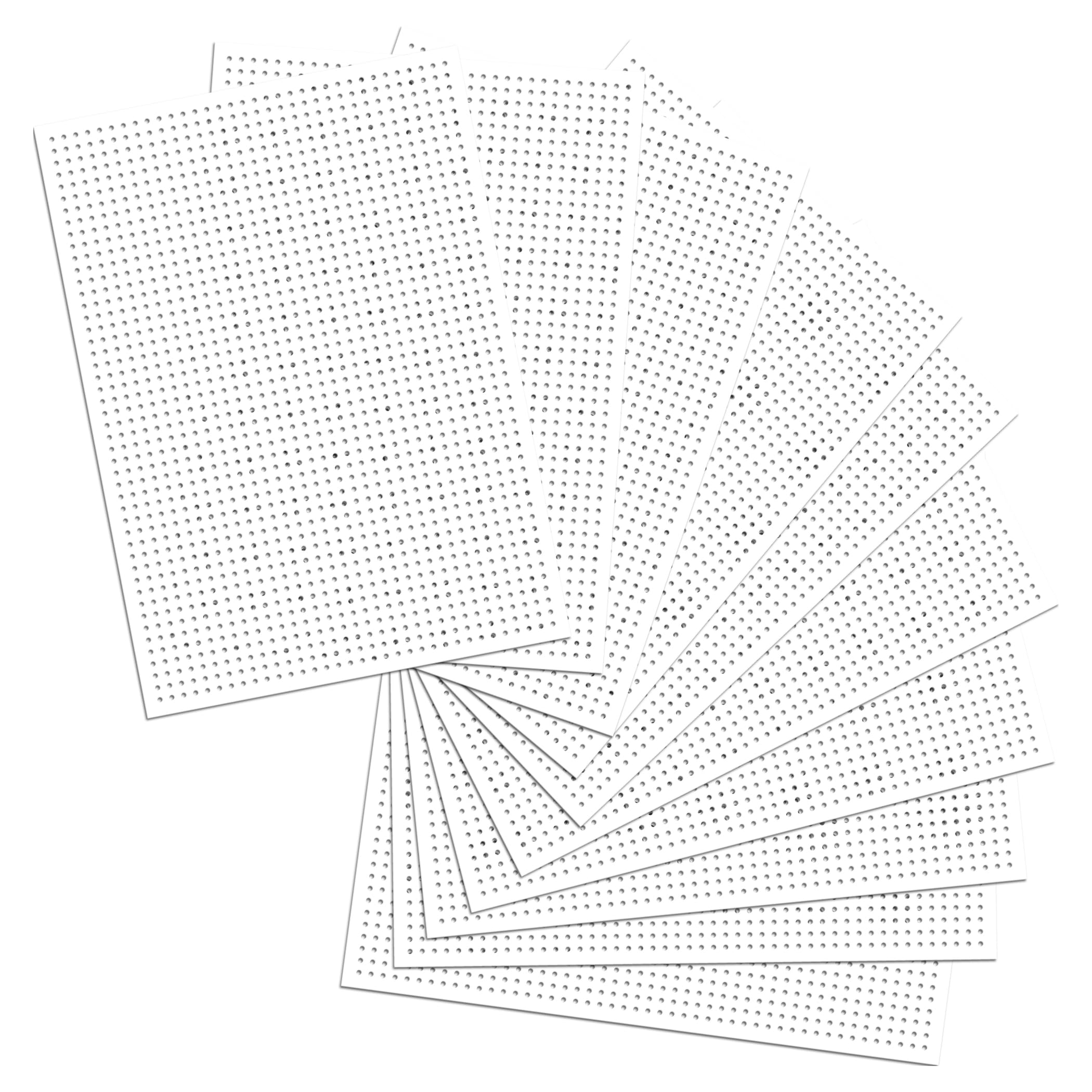 folia 2322 – karton do haftowania 300 g/m², biały, niezadrukowany, ok. 17,5 x 24,5 cm, 40 arkuszy – idealny do ćwiczeń haftu