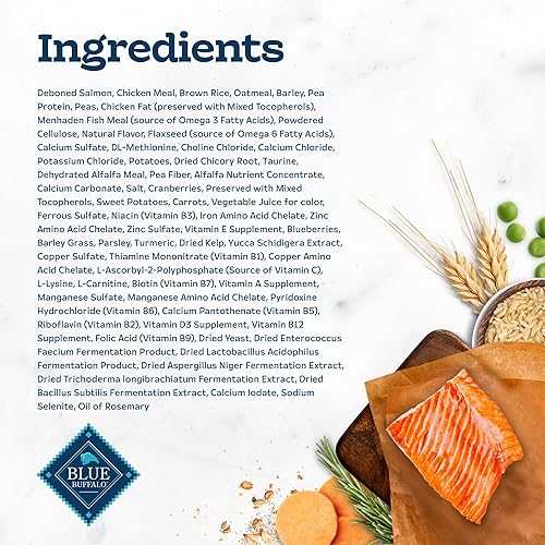Miniatura 5 de Blue Buffalo Tastefuls Indoor Natural - Alimento seco para gatos adultos, salmón, bolsa de 15 libras