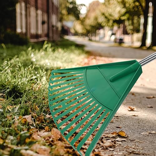 Miniatura 4 de SUPVOX Cabezal de rastrillo de hojas de jardín, rastrillo de cabeza nivelada, cabezal de repuesto de horquilla de paso, cabezal de rastrillo de