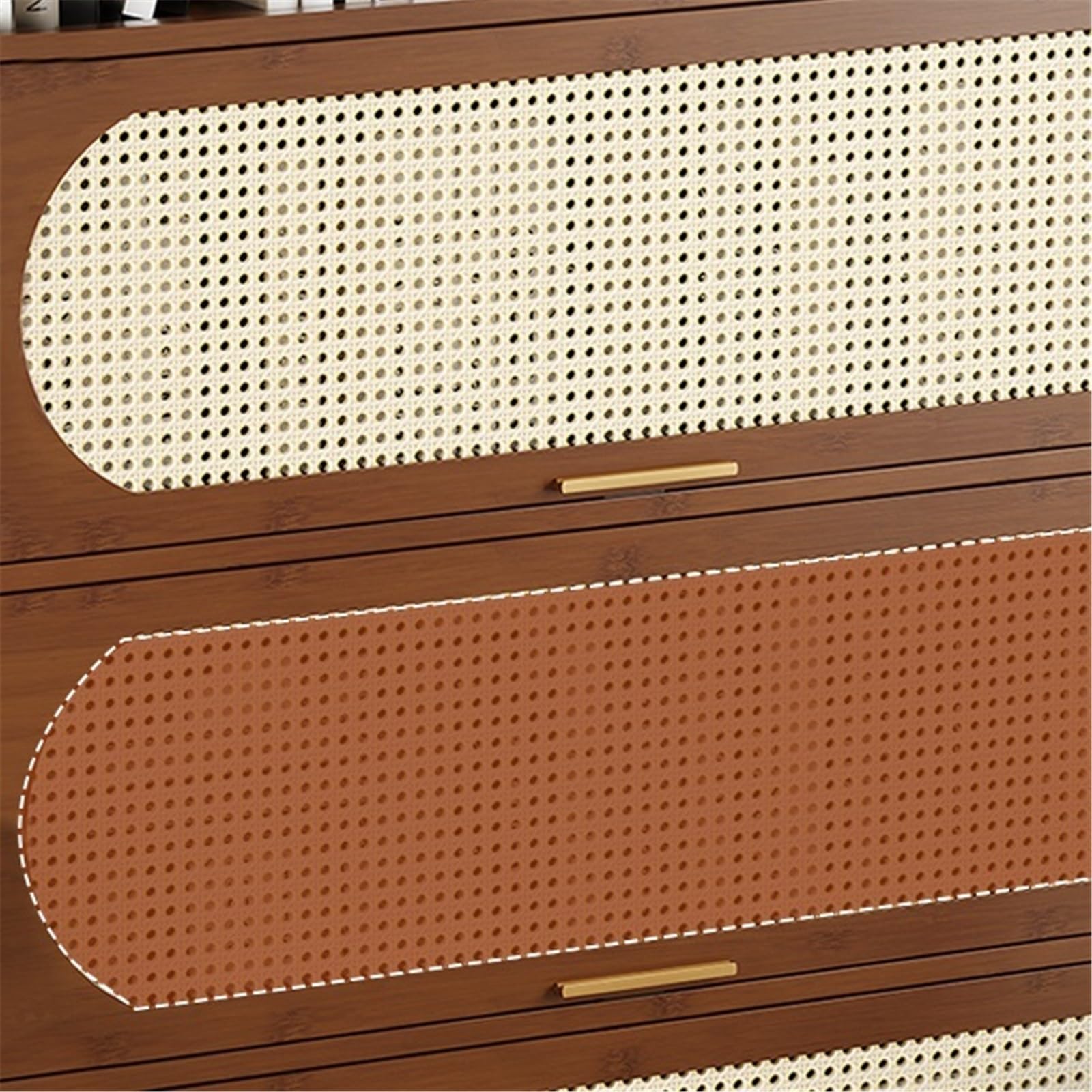 Consola de Comedor de una Sola Capa, aparador bajo con Tablero de Esquina, estantería de Almacenamiento y Vitrina para Sala de Estar de 60 cm