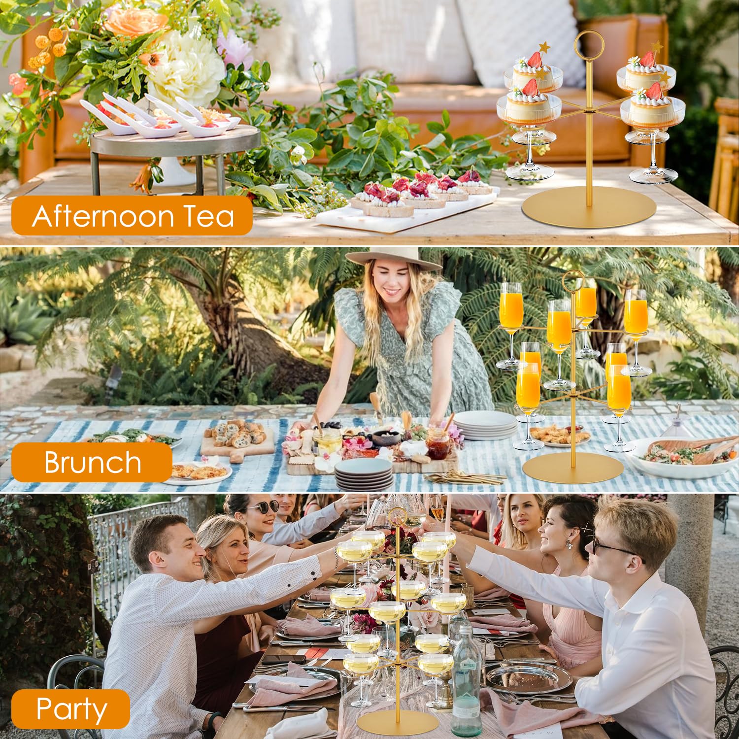 QPIX Champagne Tower - 12 Glass Holder for Parties -4 QPIX Champagne Tower - 12 Glass Holder for Parties -4