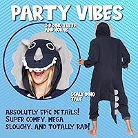 Vista 53 de Funziez! - Disfraz de Halloween para adultos, disfraz de animales y criaturas marinas, mameluco afelpado para cosplay, para mujeres y hombres