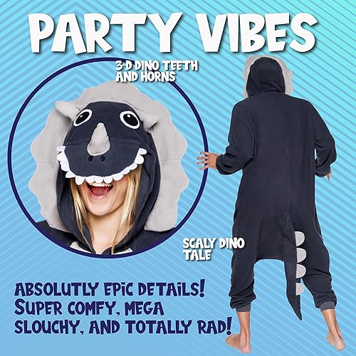 Miniatura 2 de Funziez! Adult Onesie Halloween Costume - Animal and Sea Creature - Plush One Piece Cosplay Suit for Adults, Men and Women
