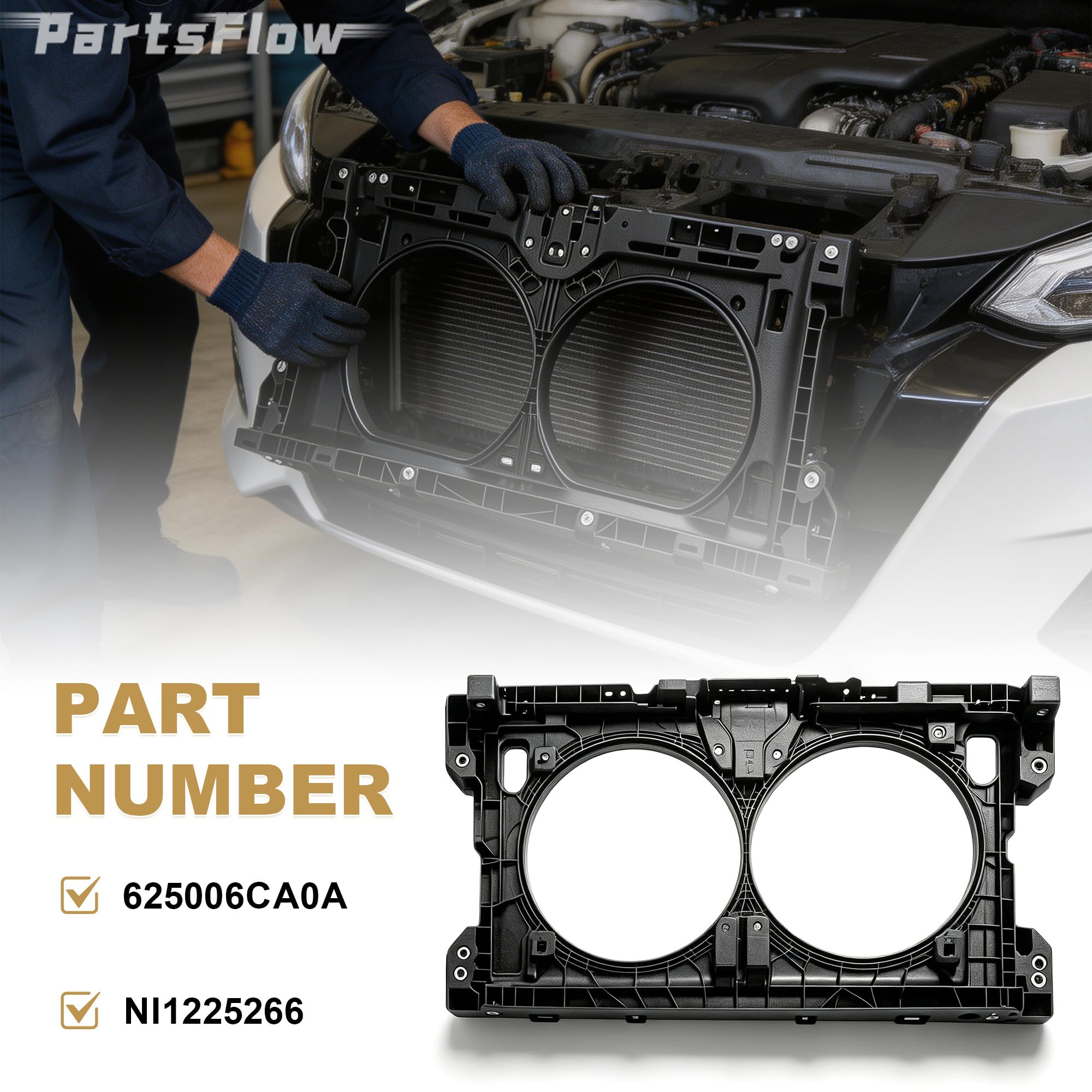 Amazon.com: PartsFlow Fan Condenser Radiator Core Support Radiator