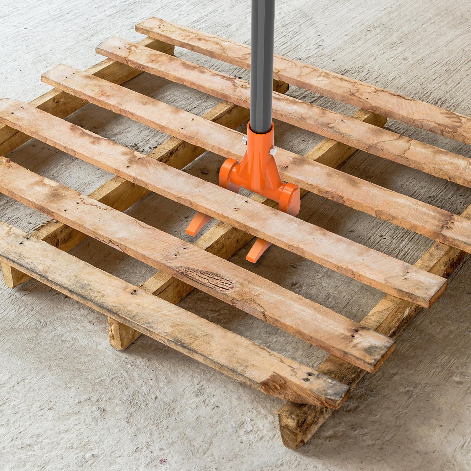 Insaga Strumento per rimuovere pallet, completamente saldato, strumento di rimozione per demolizione, resistente, strumento di smontaggio del pallet in legno (solo testa, senza maniglia)