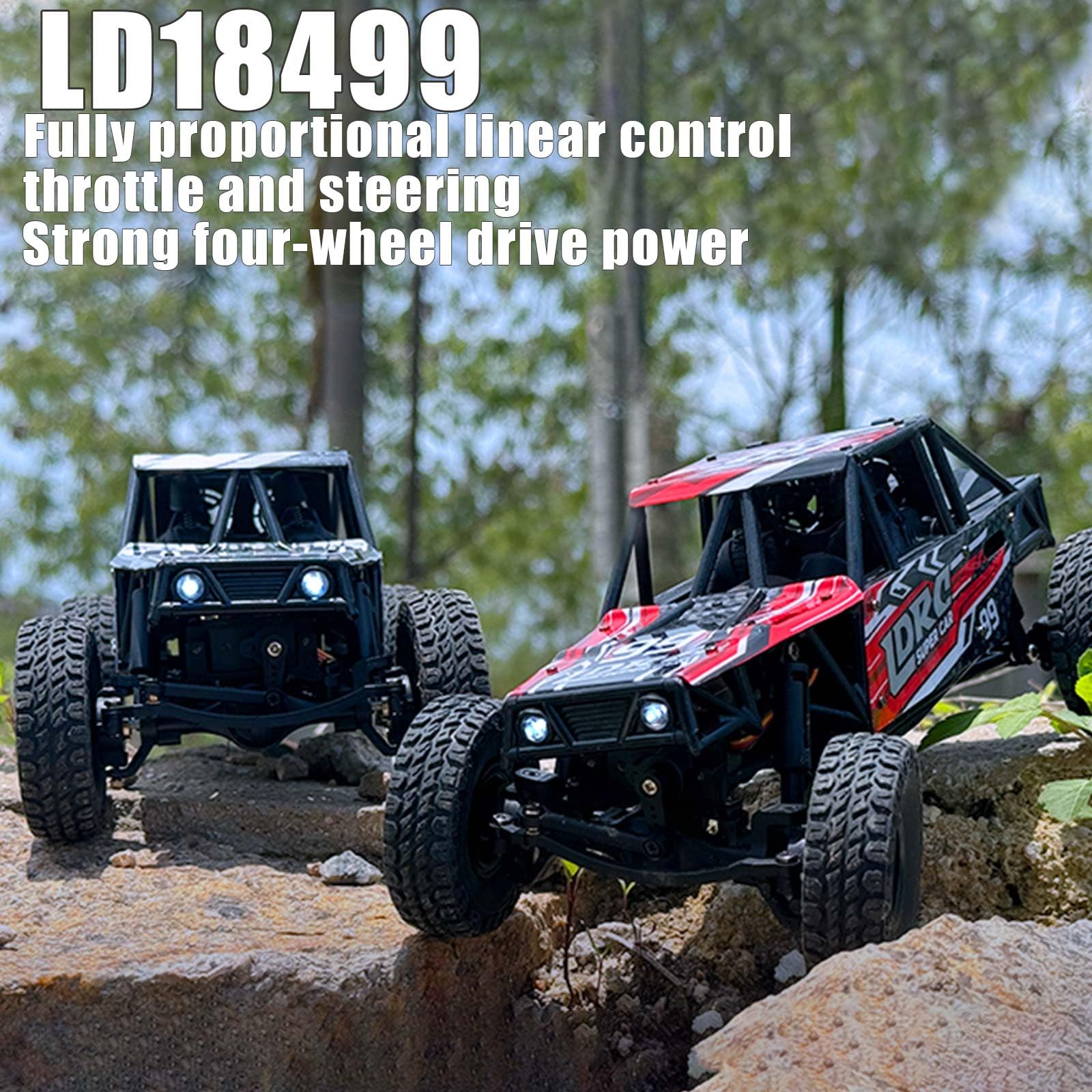 Amazon.com: Moonzeamus LDRC 18499 RC Climbing Car 1/18 Full