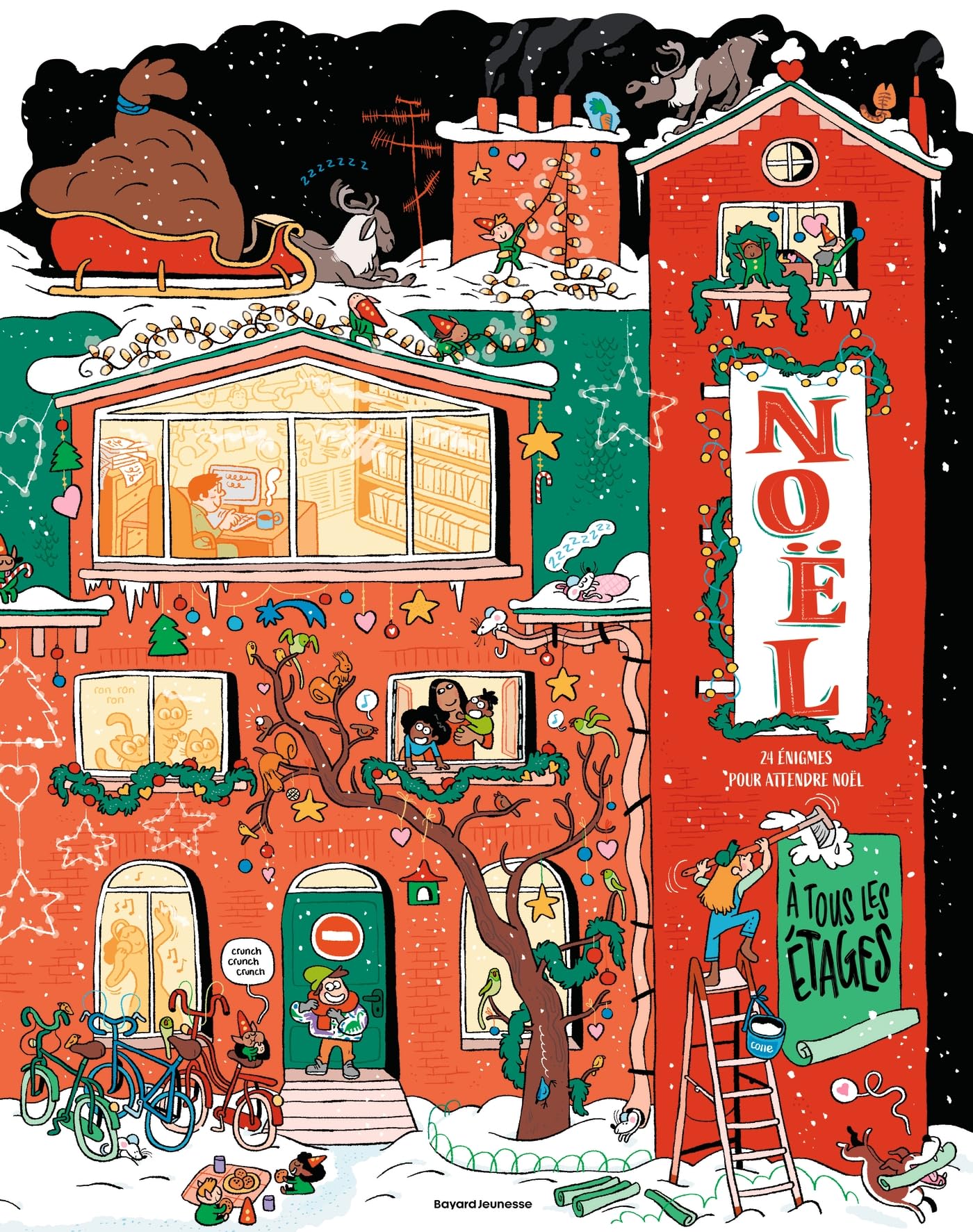 Énigmes à tous les étages - Calendrier de l'avent 2025: 24 énigmes pour attendre Noël