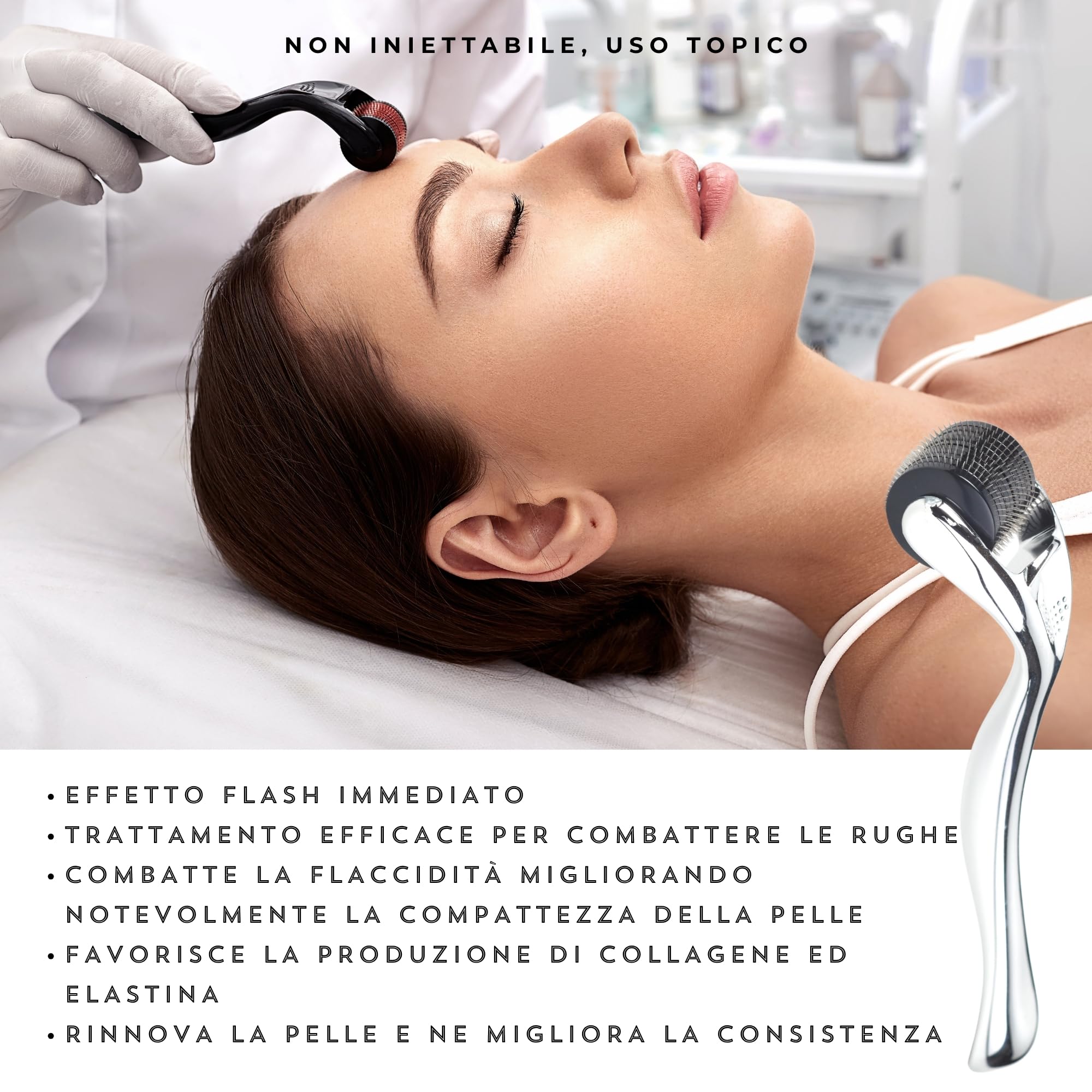 KFS triplo Siero Acido Ialuronico Viso 10 x 5ml – Effetto Lifting Immediato – Filler viso azione multilivello Antiage e Idratanti B5-B3. Microneedling, Dermapen derma roller | Non iniettabile | Effetto Lifting Immediato. Filler Viso Azione multilivello An