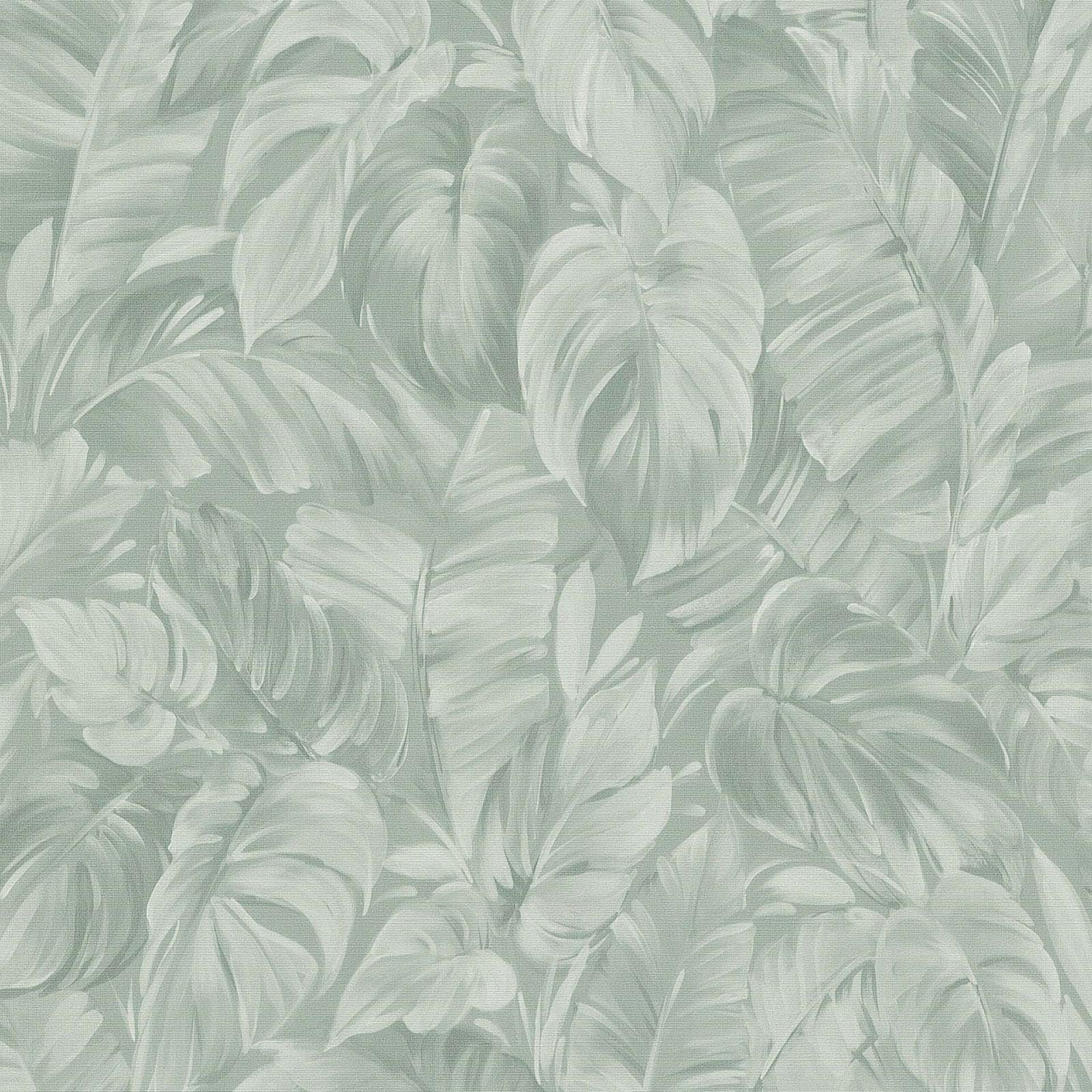 Erismann Sage Green Abode Play Of Light Palm Leaf Wallpaper 10416-07