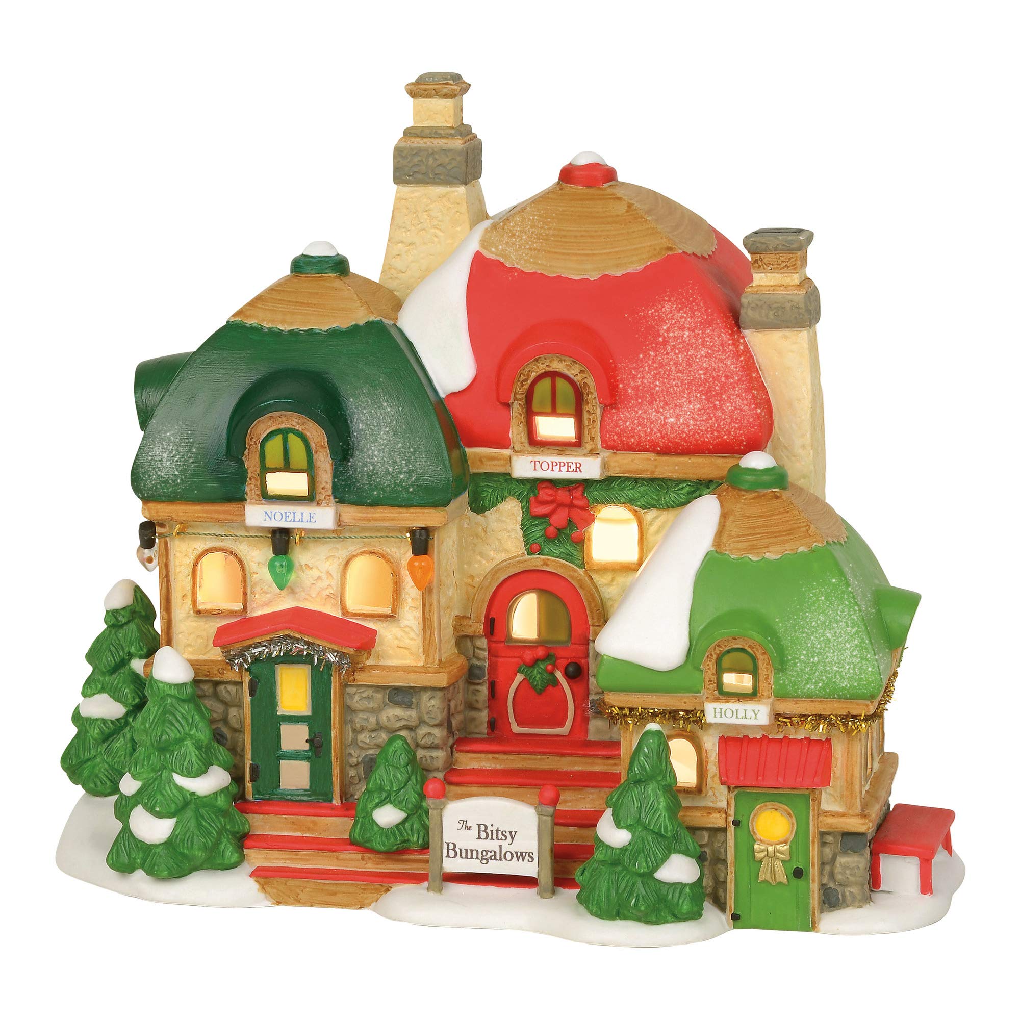 Department 56 North Pole Village The Bitsy Bungalows Building Figurine 6003108