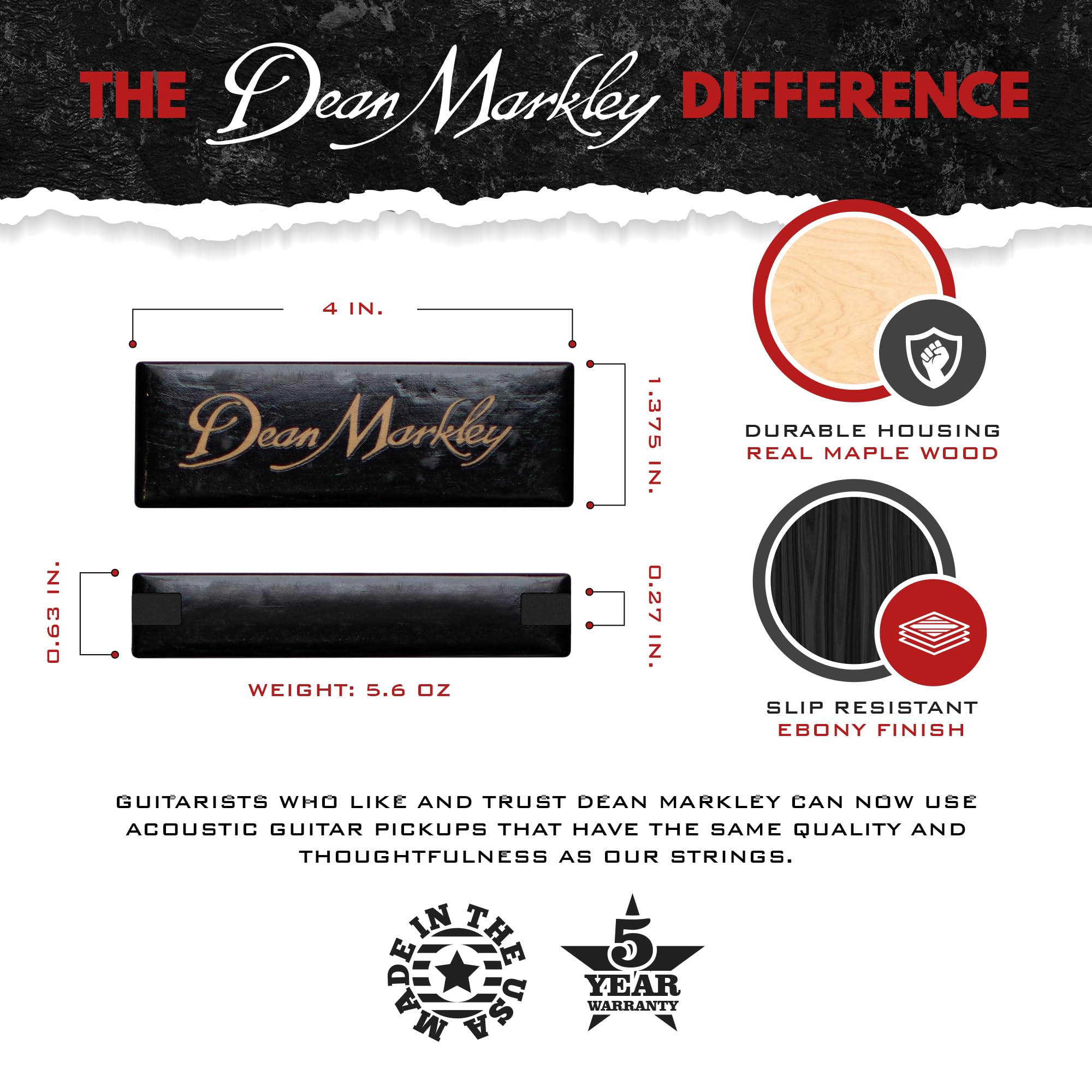 Dean Markley DM-3016-GRANDXM przetwornik do gitary akustycznej