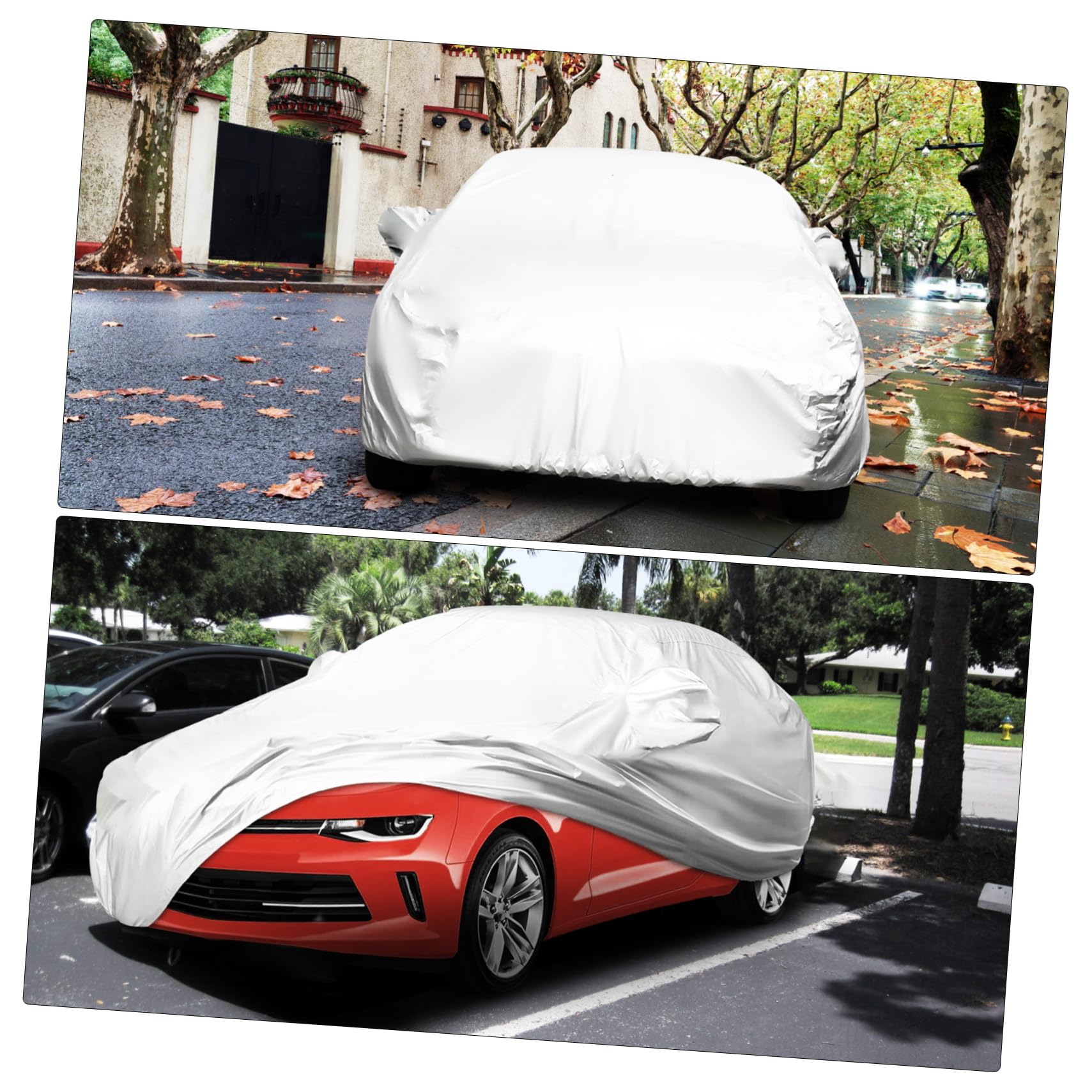 PAMINGONO 170t All Weather Car Cover for Suvs XL Lightweight Protection Rain Snow Uv Defense Indoor Outdoor Use — view 4