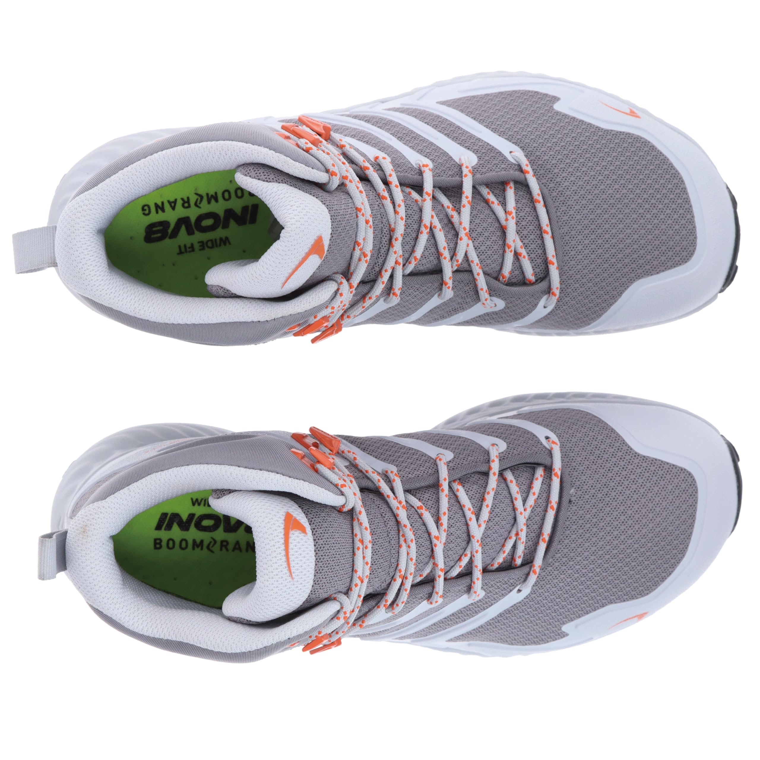 inov-8 Men's Roclite Mid GTX Hiking Shoe, Grey/Light Grey/Orange, 8.5