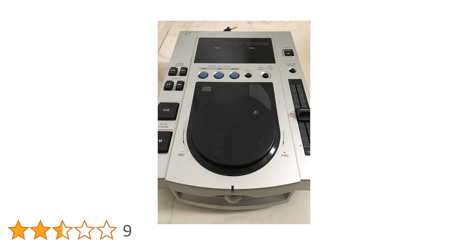 【良品】②パイオニア プロフェッショナルCDプレーヤー CDJ-100S Pioneer プロフェッショナルCDプレーヤー CDJ-100S シルバー cm3dmju