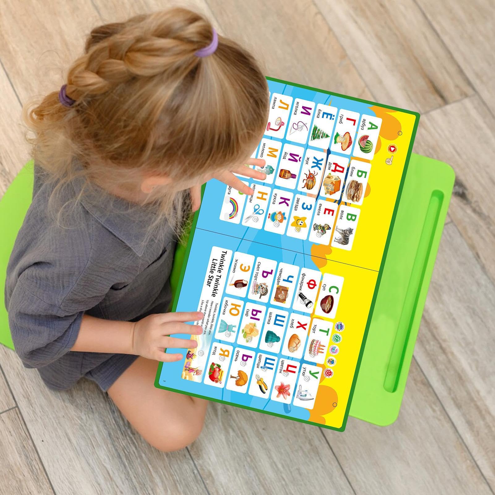 Juguetes Alfabeto Ruso,Libro Interactivo Vocabulario Ruso | Libro Elecstrónico Esducativo Regaslo Cumpleaños Navidad Actividades Hogar