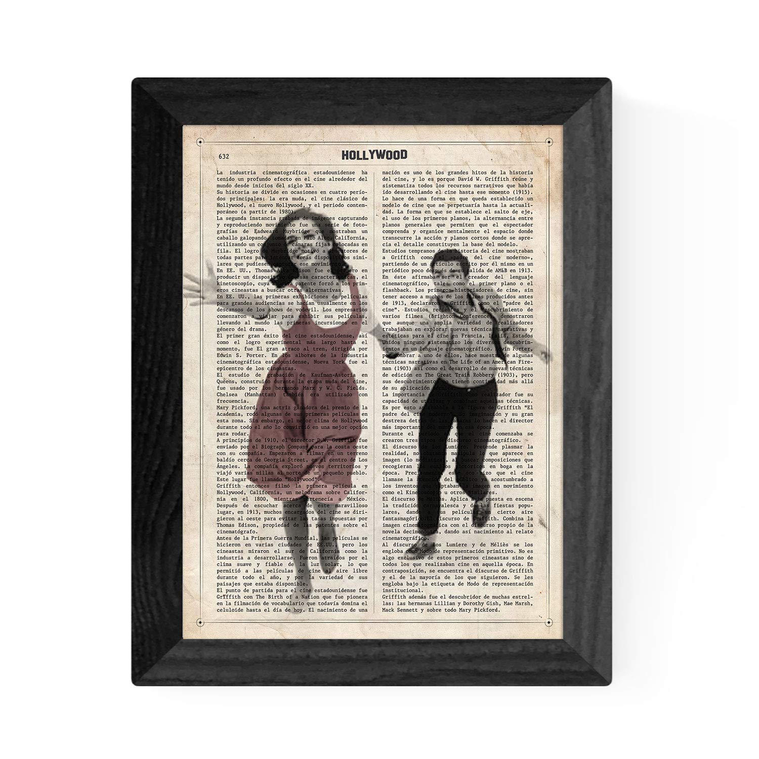 Nacnic Vintage Print Movie West Side Story (Couple) on Hollywood Definition with Frame - A4 Size.