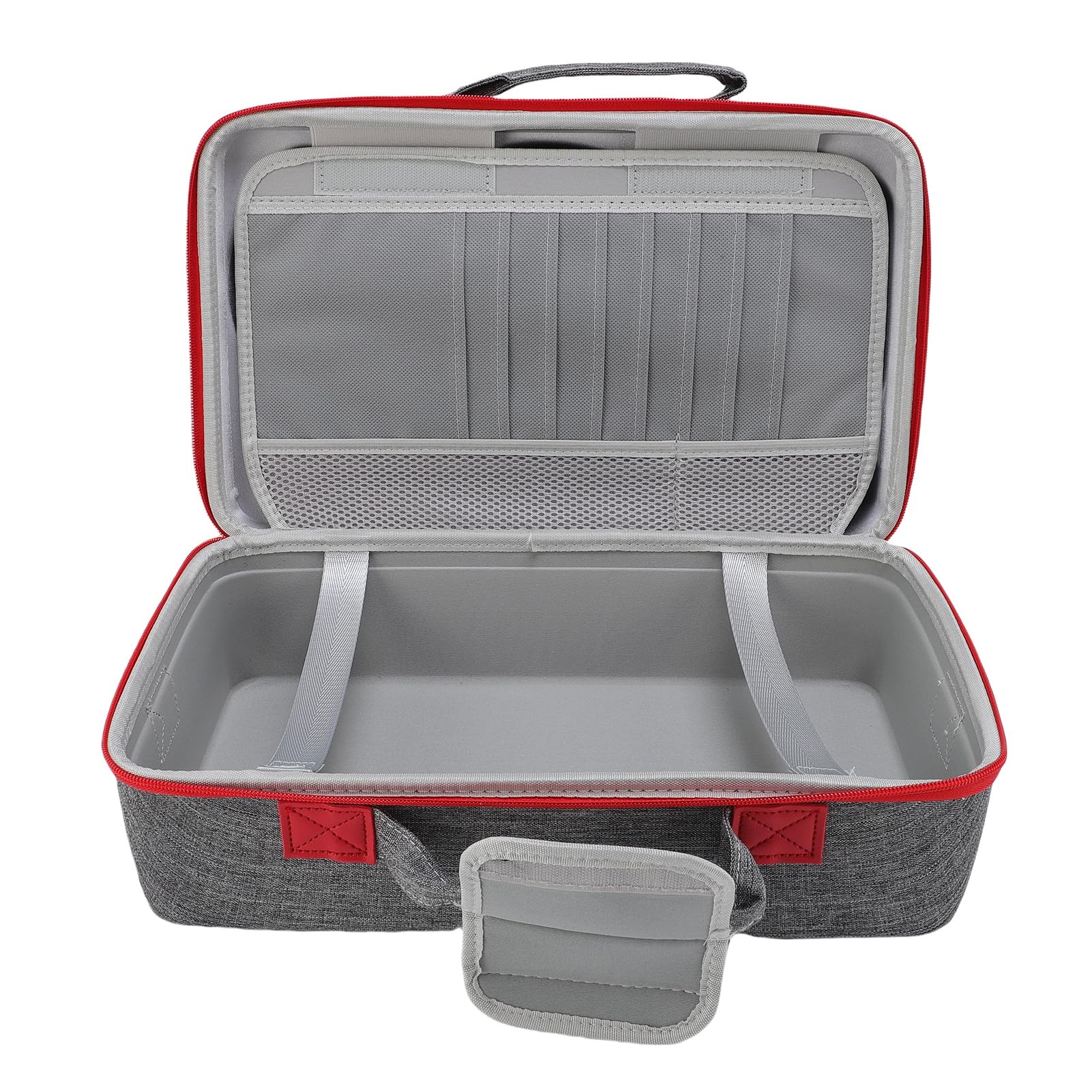 Custodia Rigida per Console SLIM Custodia Rigida per Viaggi, Controller, Cuffie, Cavi USB, Nylon Impermeabile per Giocatori (GRAY)