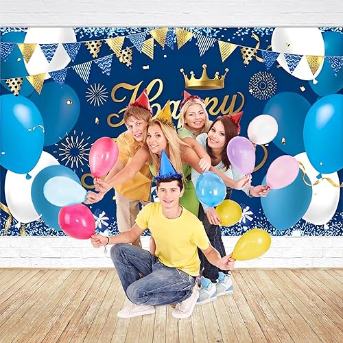 Miniatura 6 de Fondo de decoración de feliz cumpleaños, cartel de fondo de cumpleaños, pancarta colorida de feliz cumpleaños, suministros de fiesta de cumpleaños,