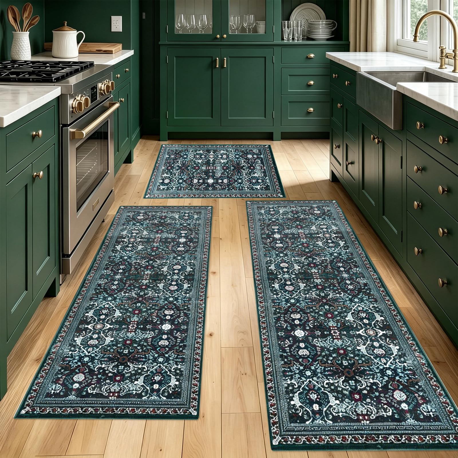 Photo 1 of Sofort Kitchen Rug Set - Non-Slip, Washable (3-Piece)