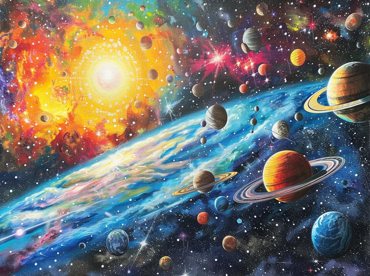 新品 5th Anniversary Album Painted Planets 5D DIY My Diamond Art (planets Painting) Diamond Painting
