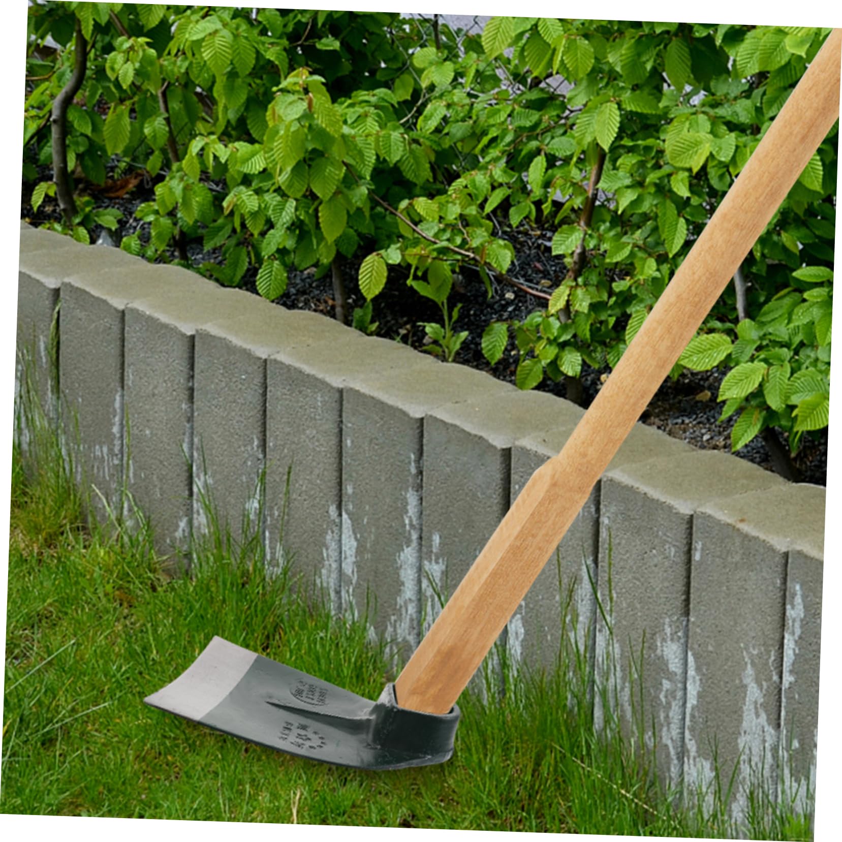 Robuste Edelstahl Hacke für Gartenarbeit Multifunktional und Verformungsbeständig für Obstgärten und Rasenpflege Zufälliger Stil