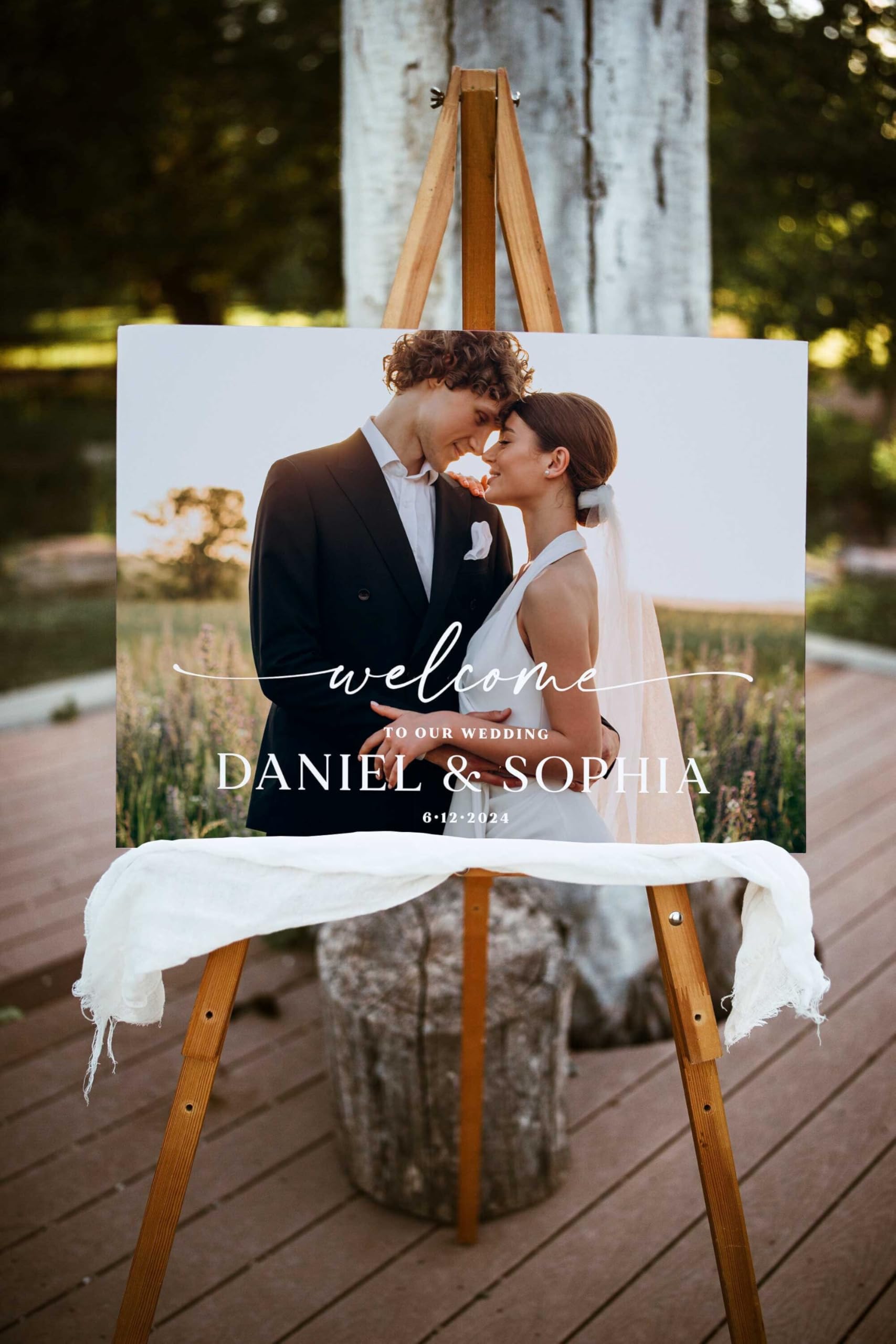 Amazon.com: Welcome Sign With Stand, Photo Sign, Poster With