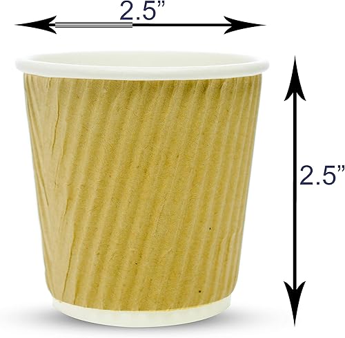 Miniatura 5 de Taza de café caliente de papel ondulado de 4 onzas para expreso, nespresso, lavazza, taza de muestreo 50 unidades