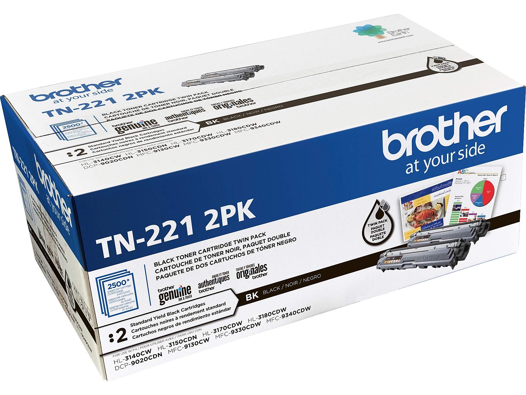 brother tn 221 black