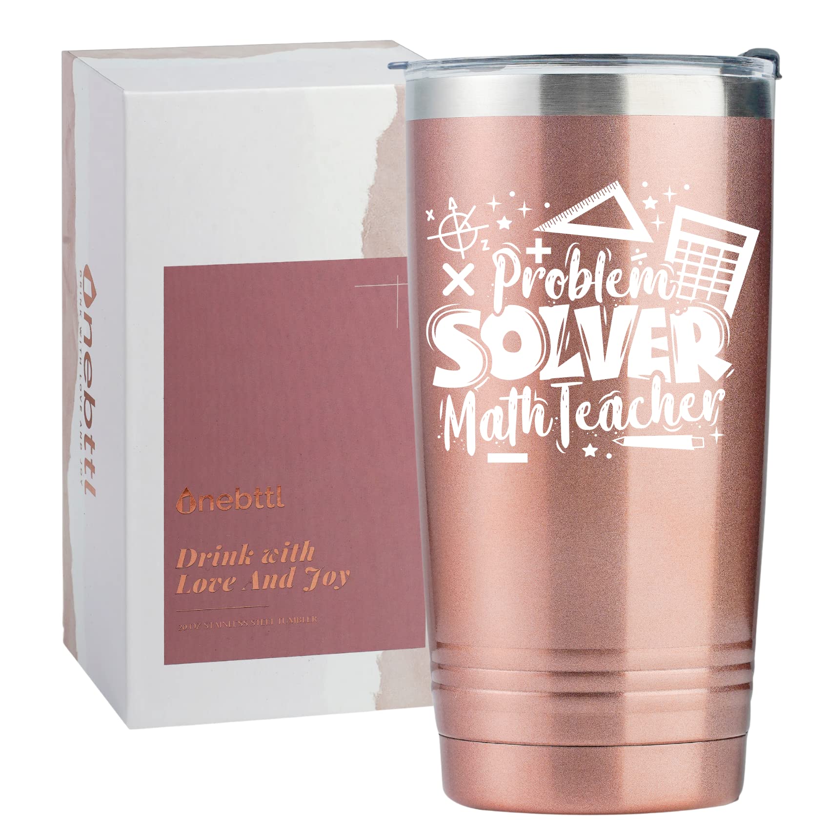 Onebttl Math Teacher Gift Travel Tumbler For Men/Women