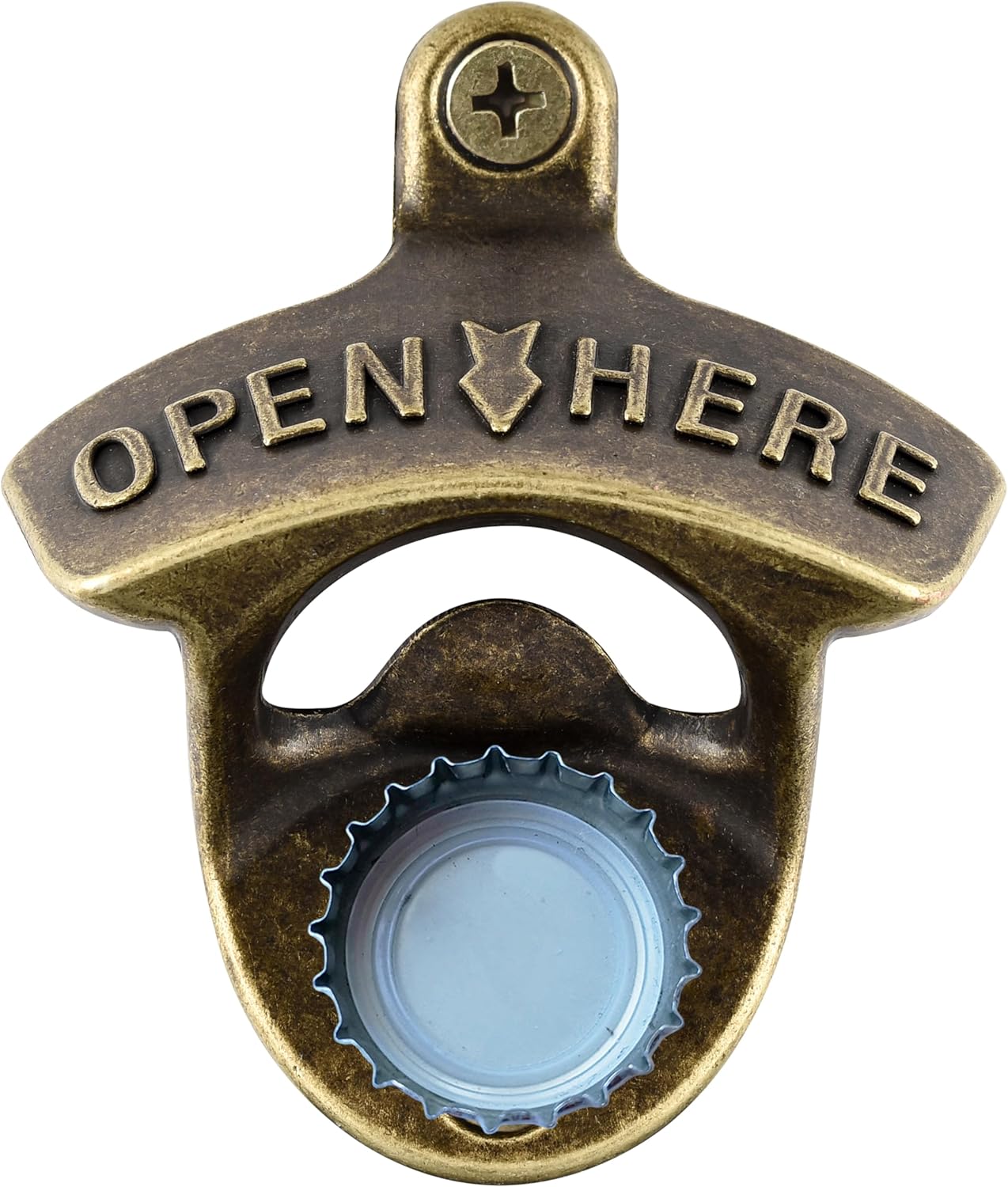 Jumiok Antique Bronze Beer Cap Opener Wall Mounted