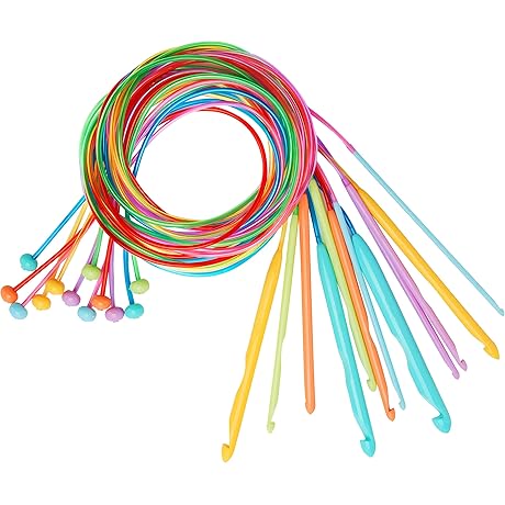 Tunisian Circular Crochet Hooks Set with 120cm Cable