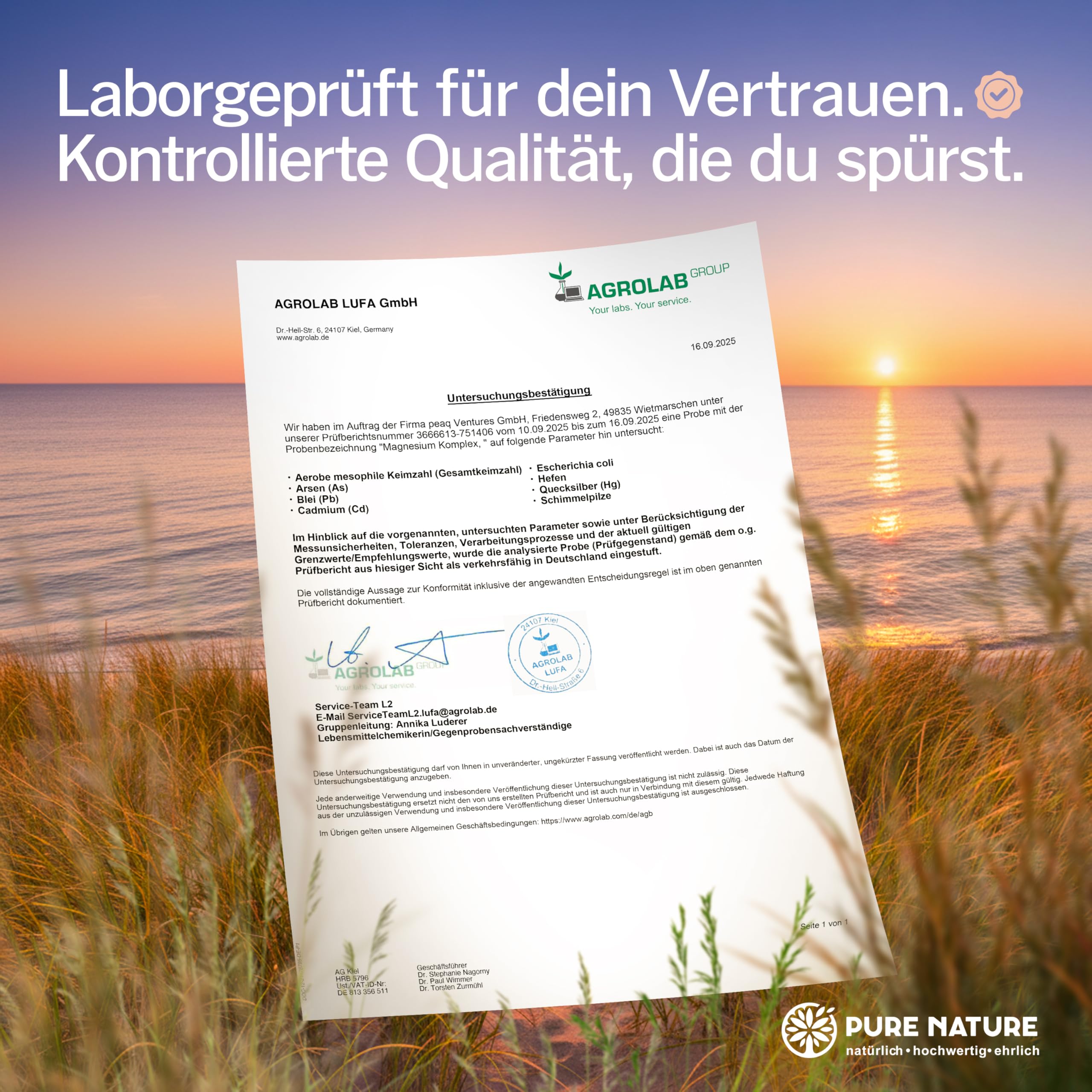 Magnesium Komplex hochdosiert - 400 mg - 180 Kapseln - 7in1 Komplex mit Magnesiumbisglycinat, Magnesiumcitrat, Magnesiummalat, Magnesiumtaurat - vegan - laborgeprüft - ohne Zusätze