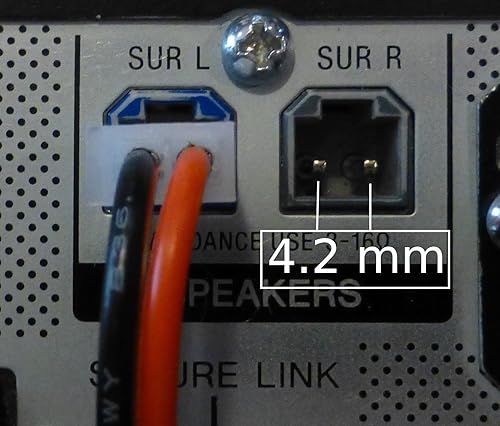 Miniatura 3 de 6 cables de altavoz de cine en casa para Sony Samsung, conectores de 0.165 inincluye empalmes de engarce de alambre sin herramientas