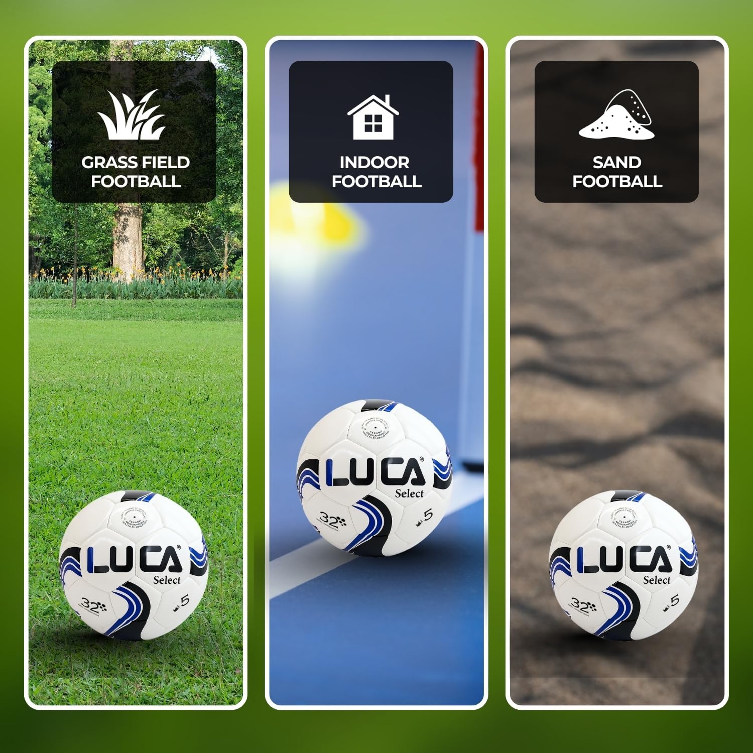 LUCA Size 5 Soccer Ball – Official Match & Training Ball, Waterproof PU Leather, Professional Outdoor Football - Image 7