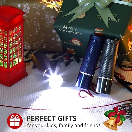 Miniatura 2 de FASTPRO Juego de 6 linternas, linternas LED de aluminio con pilas AAA incluidas y preinstaladas, superbrillantes para recuerdos de fiesta, regalos