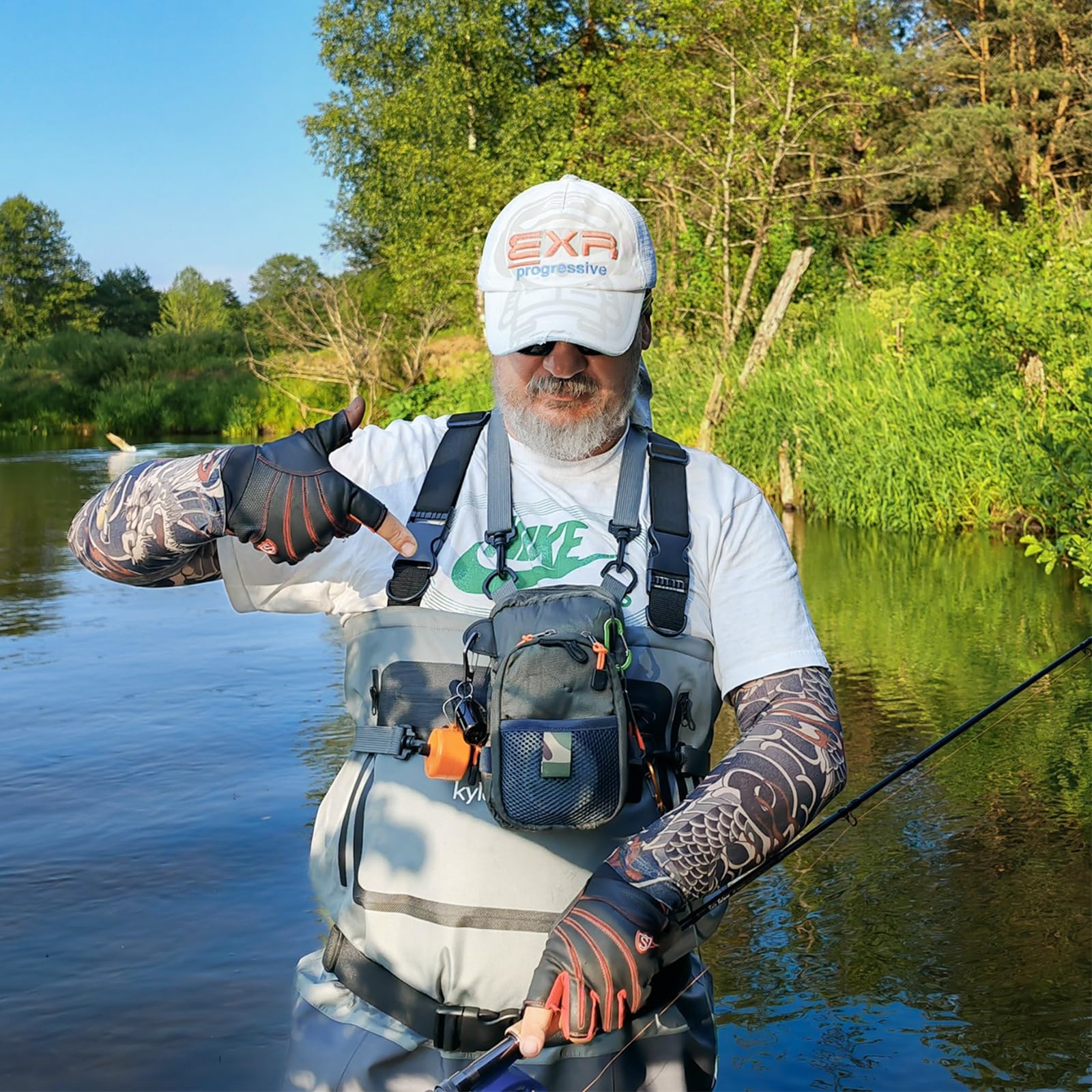 Kylebooker Riñonera Ligera para Pesca con Mosca