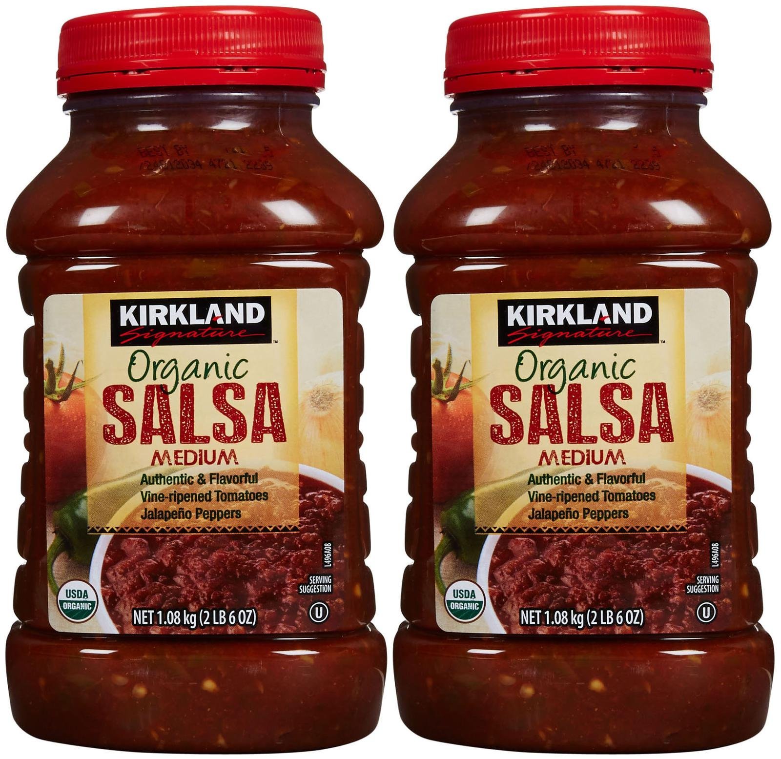 Kirkland Signature Organic Salsa, Medium, 38 Ounce (Pack of 2)