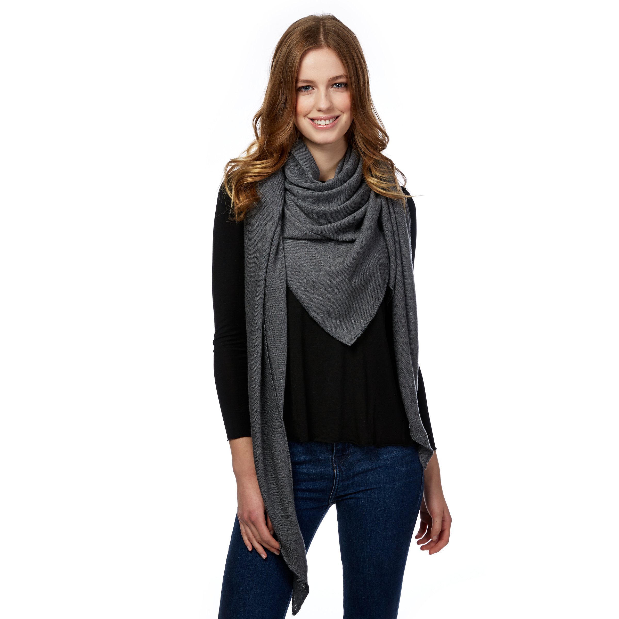 Enter the Complex® Sciarpa Donna Triangolare, 100% Lana Merino, Morbida
