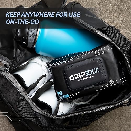 Miniatura 6 de 70 toallitas para zapatos, elimina la suciedad, la mugre y proporciona tracción, toallitas multiusos 2 en 1 para zapatillas de baloncesto y