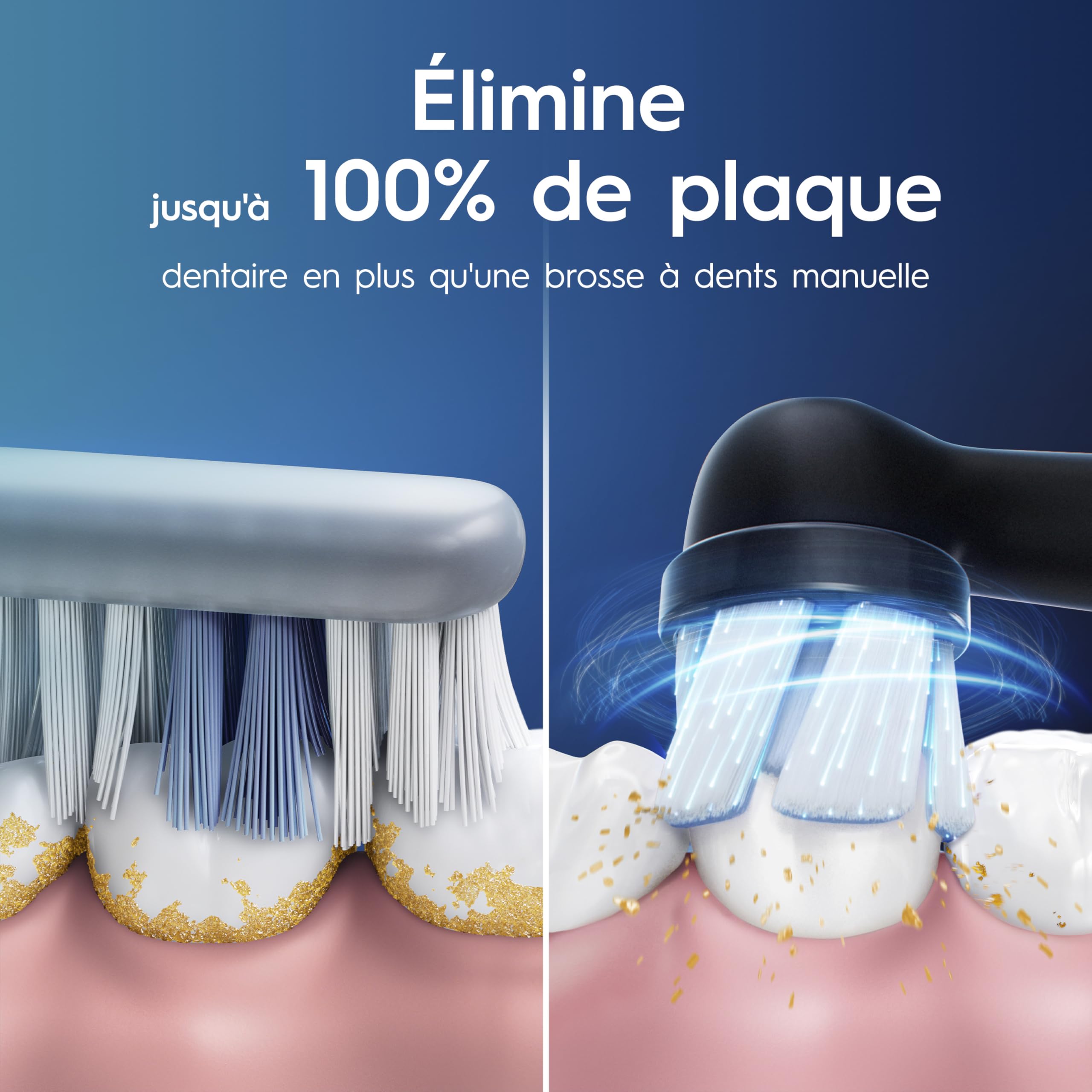 Oral-B iO 2 Duo Brosses A Dents Electriques Pour Adultes, Noire et Vert Forêt, 3 Modes De Nettoyage, Doux Pour Les Gencives, Brossage Souple, 2 Brossettes Oral B De Rechange, Chargeur Blanc