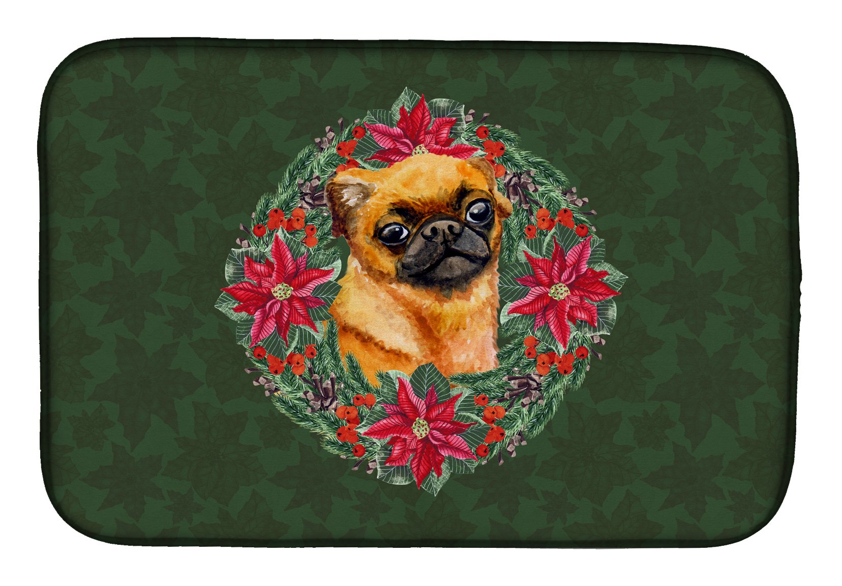 Tapis de séchage pour vaisselle microfibre Noël grand format 35x53 cm évier