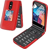 Vista 7 de Funda para teléfono TCL Flip 4 5G/T440 (2025) con protector de pantalla cubierta protectora rígida delgada (azul)