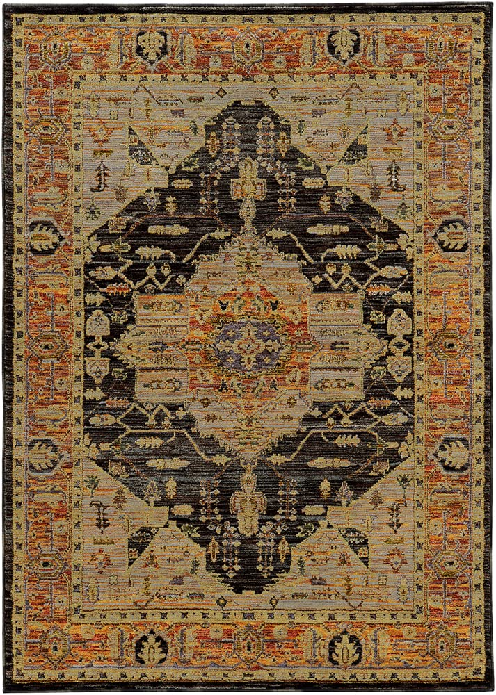 Oriental Weavers7138B-2x3 Indoor Area Rug, Gold, 1'10" x 3' 2"