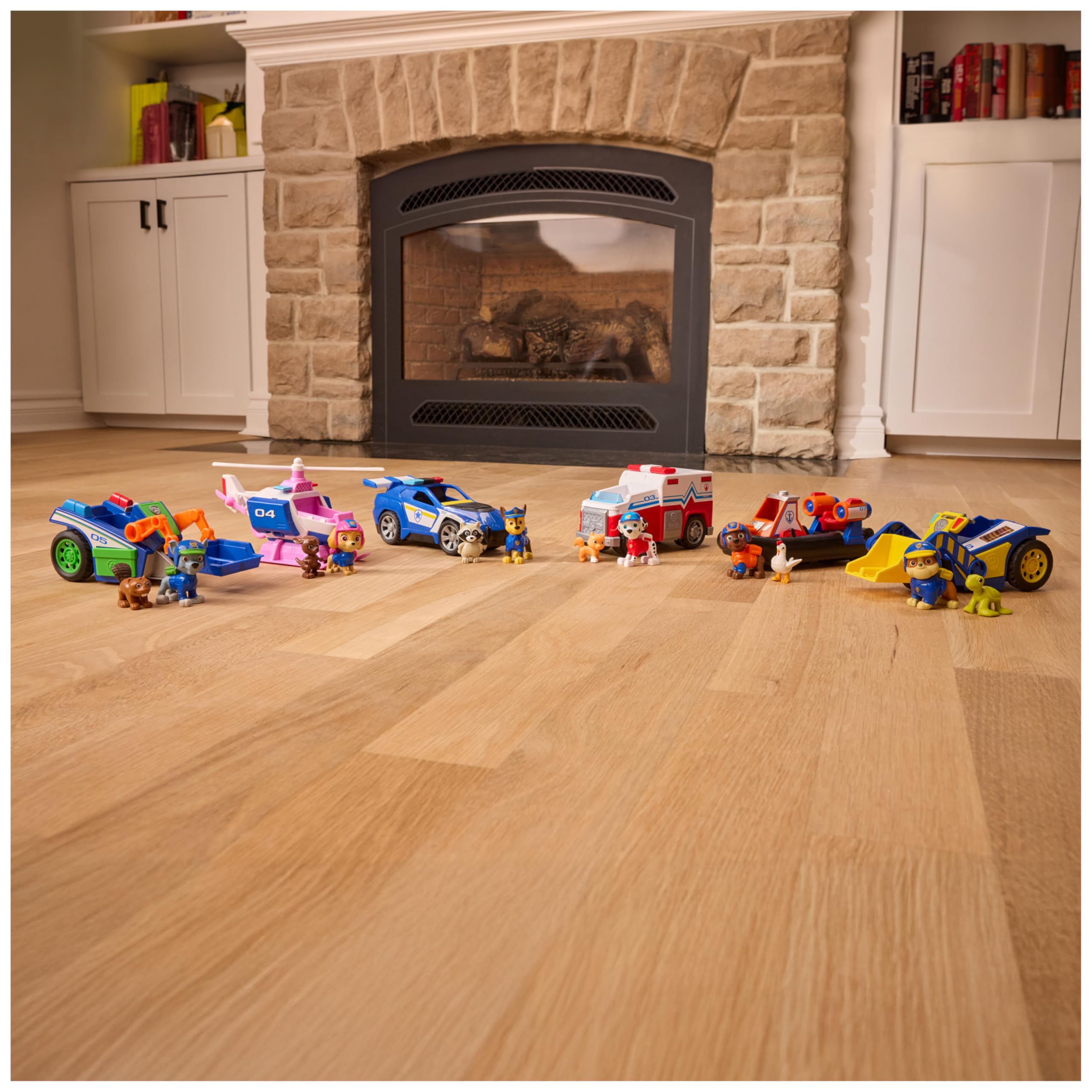 Paw Patrol - Pat Patrouille - Véhicule Figurine Chase Search & Rescue Mission Détectives - Voiture Figurine À Collectionner - Pat Patrouille Jouet - Voiture Enfant - Jouet Enfant 3 Ans Et +