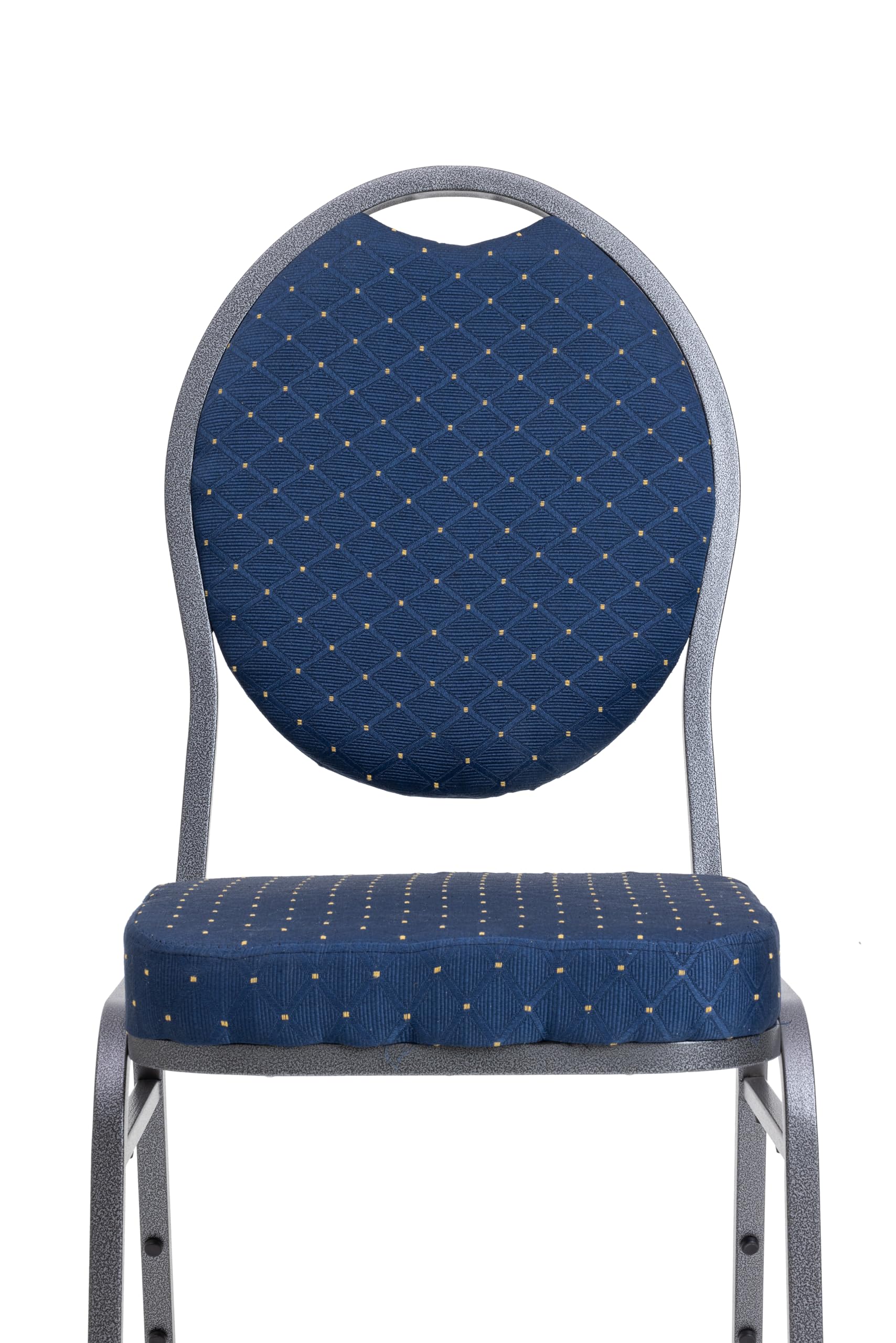 METRO Professional Chaise de Banquet Empilable en Acier Bleu, 43,5 x 58 x 92,5 cm